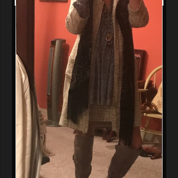 La Fee Maraboutee Fringe Mini Skrt Lng Jacket Suit - Picture 7 of 8